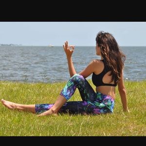 Sadhana mermaid multi colored crop leggings